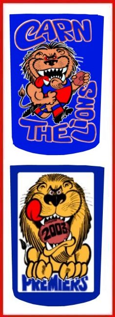Lions Stubby Holder Twin Pack FREE POST WITHIN AUSTRALIA